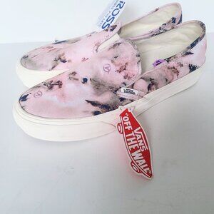 Vans Pink and White Women's Sneakers